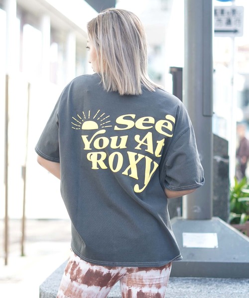 ROXY(ロキシー)の「【ZOZO限定アイテム】SEE YOU AT ROXY TEE/ロキシーバックプリント半袖Tシャツ(Tシャツ/カットソー・レディース・ブラック/グリーン/ナチュラル・FREE)」の18枚目の写真