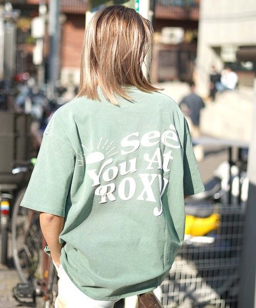 ROXY(ロキシー)の「【ZOZO限定アイテム】SEE YOU AT ROXY TEE/ロキシーバックプリント半袖Tシャツ(Tシャツ/カットソー・レディース・ブラック/グリーン/ナチュラル・FREE)」の11枚目の写真