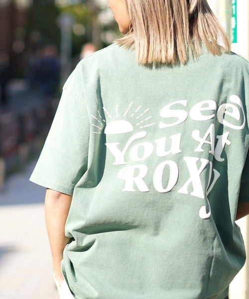 ROXY(ロキシー)の「【ZOZO限定アイテム】SEE YOU AT ROXY TEE/ロキシーバックプリント半袖Tシャツ(Tシャツ/カットソー・レディース・ブラック/グリーン/ナチュラル・FREE)」の12枚目の写真