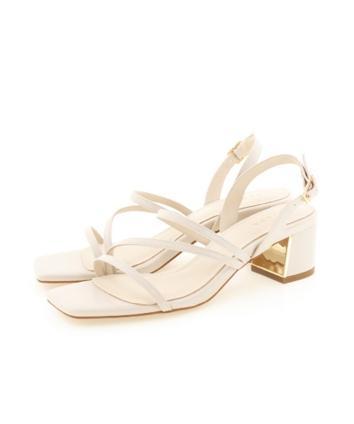 RANDA(ランダ)の「ナローストラップスクエアトゥサンダル(サンダル・レディース・ブラック/アイボリー/イエロー/ブルー・LL/M/L/S)」の20枚目の写真