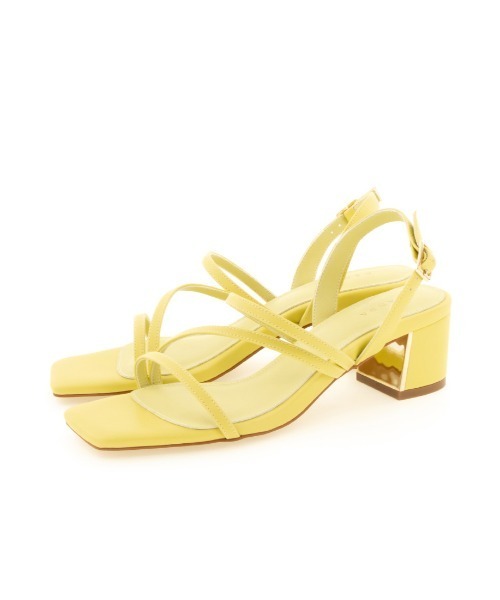 RANDA(ランダ)の「ナローストラップスクエアトゥサンダル(サンダル・レディース・ブラック/アイボリー/イエロー/ブルー・LL/M/L/S)」の22枚目の写真