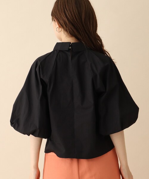 OPAQUE.CLIP（オペークドットクリップ）の「◆ボリューム衿付きブラウス（シャツ/ブラウス・レディース・ブラック/ホワイト系/ピンク系・38）」の6枚目の写真