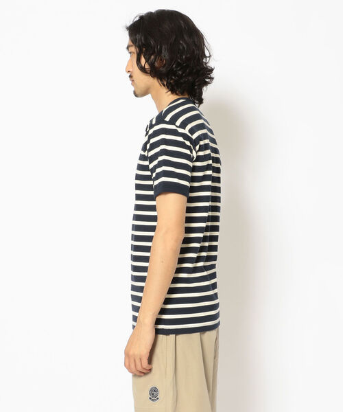 AVIREX（アヴィレックス）の「【DAILY/デイリー】ボーダー 半袖 Tシャツ / S/S BORDER T-SHIRT / アヴィレックス / AVIREX（Tシャツ/カットソー・メンズ・オフホワイト/オレンジ/ブルー/ブラック/オリーブ/ネイビー・X-LARGE/LARGE/MEDIUM/SMALL）」の11枚目の写真