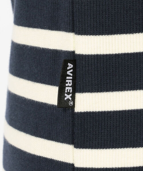 AVIREX（アヴィレックス）の「【DAILY/デイリー】ボーダー 半袖 Tシャツ / S/S BORDER T-SHIRT / アヴィレックス / AVIREX（Tシャツ/カットソー・メンズ・オフホワイト/オレンジ/ブルー/ブラック/オリーブ/ネイビー・X-LARGE/LARGE/MEDIUM/SMALL）」の13枚目の写真
