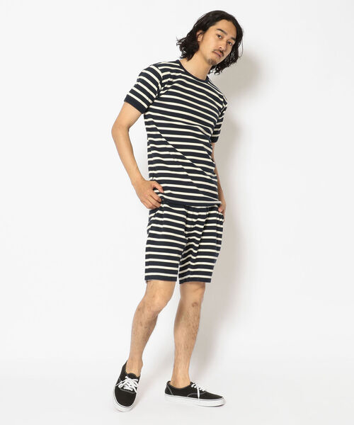 AVIREX（アヴィレックス）の「【DAILY/デイリー】ボーダー 半袖 Tシャツ / S/S BORDER T-SHIRT / アヴィレックス / AVIREX（Tシャツ/カットソー・メンズ・オフホワイト/オレンジ/ブルー/ブラック/オリーブ/ネイビー・X-LARGE/LARGE/MEDIUM/SMALL）」の15枚目の写真