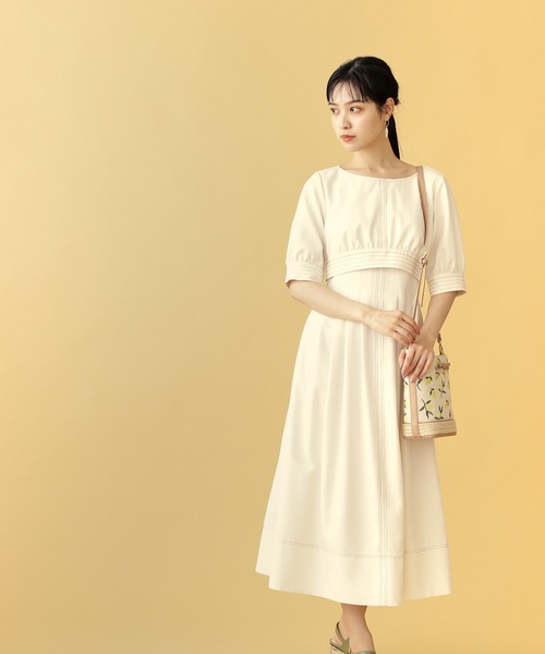 JILL by JILL STUART クラフトステッチワンピース JILL by JILL STUART（ジルバイジルスチュアート）の「◇短丈