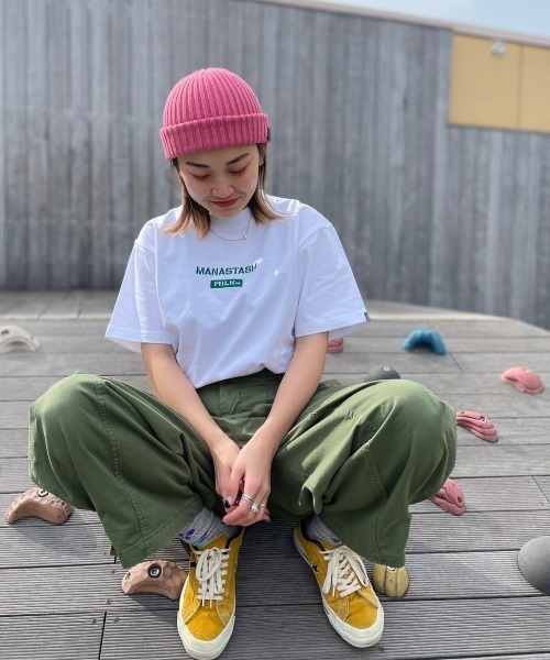 MILKFED.（ミルクフェド）の「MILKFED. × MANASTASH /ミルクフェド×マナスタッシュ　MOUNTAIN LOGO T-SHIRT マウンテンロゴTシャツ（Tシャツ/カットソー・レディース・ホワイト/ブラック・MEDIUM/LARGE/X-LARGE）」の9枚目の写真