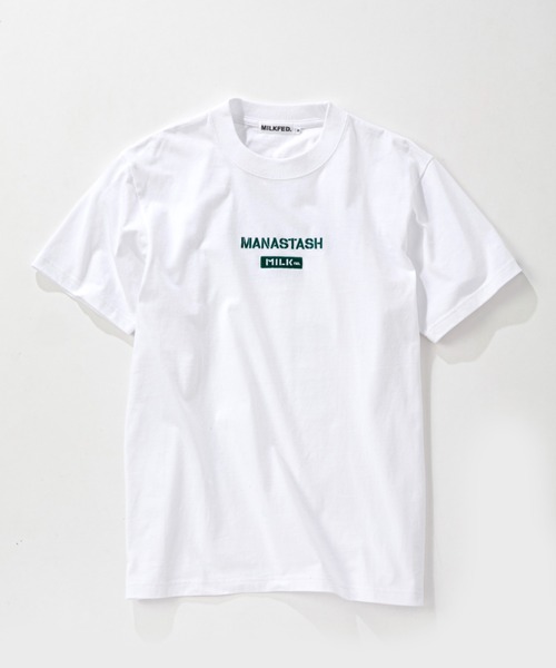 MILKFED.（ミルクフェド）の「MILKFED. × MANASTASH /ミルクフェド×マナスタッシュ　MOUNTAIN LOGO T-SHIRT マウンテンロゴTシャツ（Tシャツ/カットソー・レディース・ホワイト/ブラック・MEDIUM/LARGE/X-LARGE）」の18枚目の写真