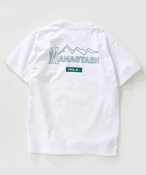 MILKFED.（ミルクフェド）の「MILKFED. × MANASTASH /ミルクフェド×マナスタッシュ　MOUNTAIN LOGO T-SHIRT マウンテンロゴTシャツ（Tシャツ/カットソー・レディース・ホワイト/ブラック・MEDIUM/LARGE/X-LARGE）」の21枚目の写真