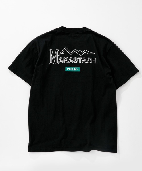 MILKFED.（ミルクフェド）の「MILKFED. × MANASTASH /ミルクフェド×マナスタッシュ　MOUNTAIN LOGO T-SHIRT マウンテンロゴTシャツ（Tシャツ/カットソー・レディース・ホワイト/ブラック・MEDIUM/LARGE/X-LARGE）」の20枚目の写真