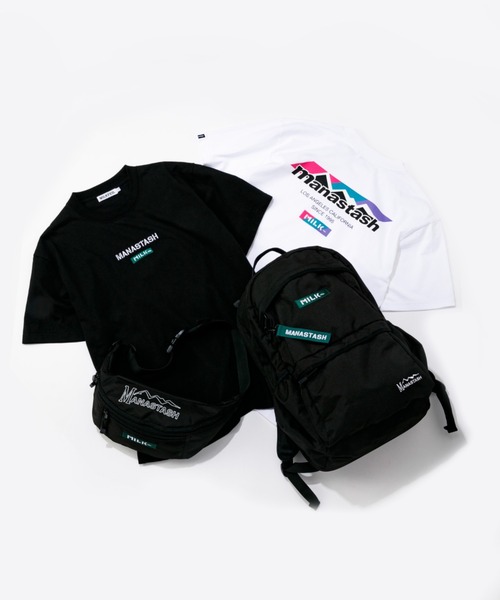 MILKFED.（ミルクフェド）の「MILKFED. × MANASTASH /ミルクフェド×マナスタッシュ　MOUNTAIN LOGO T-SHIRT マウンテンロゴTシャツ（Tシャツ/カットソー・レディース・ホワイト/ブラック・MEDIUM/LARGE/X-LARGE）」の15枚目の写真