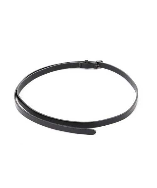 L.H.P(エルエイチピー)の「maison nine/メゾンナイン/プレーンベルト(21S-SBT461-LH)(ベルト・メンズ・ブラック・FREE)」の5枚目の写真