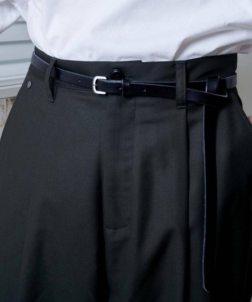 L.H.P(エルエイチピー)の「maison nine/メゾンナイン/プレーンベルト(21S-SBT461-LH)(ベルト・メンズ・ブラック・FREE)」の10枚目の写真