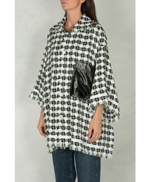 GOLDEN GOOSE | GOLDEN GOOSE Short sleeve blouse in summer tweed with leather pocket(シャツ/ブラウス)