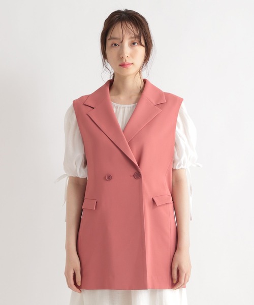 Andemiu（アンデミュウ）の「Ｗテーラードサマージレ287927（ベスト・レディース・アイボリー/カーキ/ピンク・FREE）」の20枚目の写真