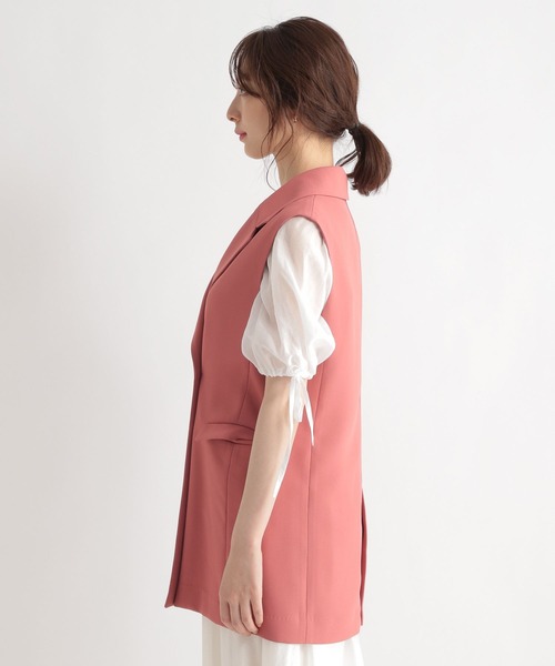 Andemiu（アンデミュウ）の「Ｗテーラードサマージレ287927（ベスト・レディース・アイボリー/カーキ/ピンク・FREE）」の5枚目の写真