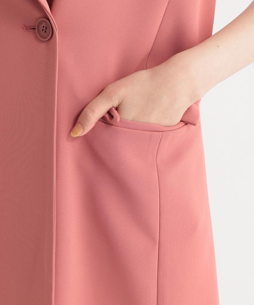 Andemiu（アンデミュウ）の「Ｗテーラードサマージレ287927（ベスト・レディース・アイボリー/カーキ/ピンク・FREE）」の11枚目の写真