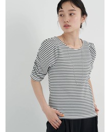 earth music&ecology | パワショル ボーダートップス(Tシャツ/カットソー)