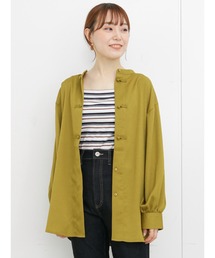 チャイナ釦シャツ