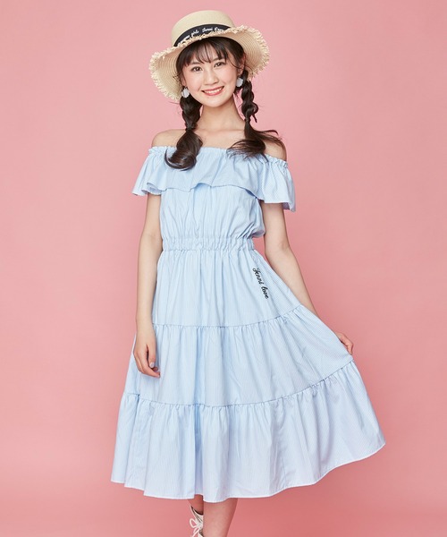 JENNI love（ジェニィラブ）の「ストライプオフショルティアード