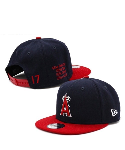 DONOBAN(ドノバン)の「【NEW ERA】キッズ Youth 9FIFTY Shohei Ohtani 2021 Season Memorial Collection ロサンゼルス・エンゼルス スタッツ(キャップ・キッズ・ネイビー・F)」の1枚目の写真