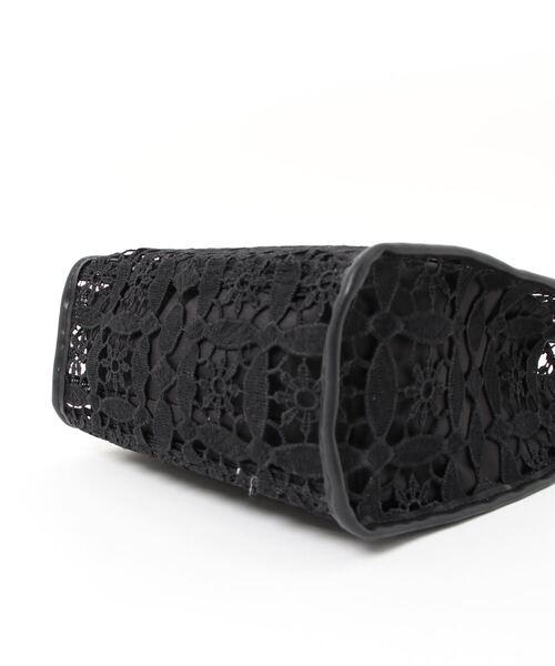 RAGEBLUE(レイジブルー)の「Casselini/レーススクエアバッグ(ハンドバッグ・レディース・ホワイト/ブラック・FREE)」の19枚目の写真