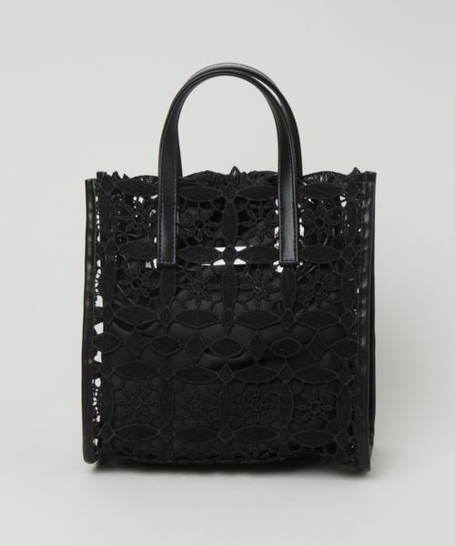 RAGEBLUE(レイジブルー)の「Casselini/レーススクエアバッグ(ハンドバッグ・レディース・ホワイト/ブラック・FREE)」の11枚目の写真