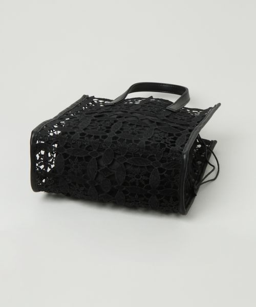 RAGEBLUE(レイジブルー)の「Casselini/レーススクエアバッグ(ハンドバッグ・レディース・ホワイト/ブラック・FREE)」の9枚目の写真