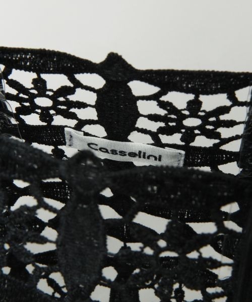 RAGEBLUE(レイジブルー)の「Casselini/レーススクエアバッグ(ハンドバッグ・レディース・ホワイト/ブラック・FREE)」の5枚目の写真