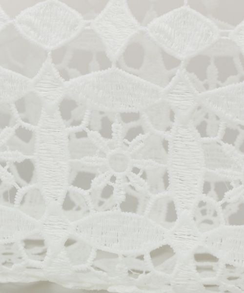 RAGEBLUE(レイジブルー)の「Casselini/レーススクエアバッグ(ハンドバッグ・レディース・ホワイト/ブラック・FREE)」の7枚目の写真