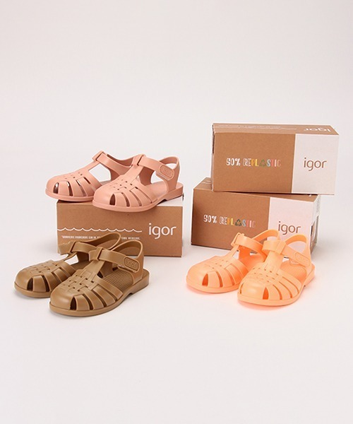 petit main(プティマイン)の「IGOR CLASICA V.(サンダル・キッズ・ピンク/サーモンピンク/モカ・16cm/15cm/17cm)」の15枚目の写真