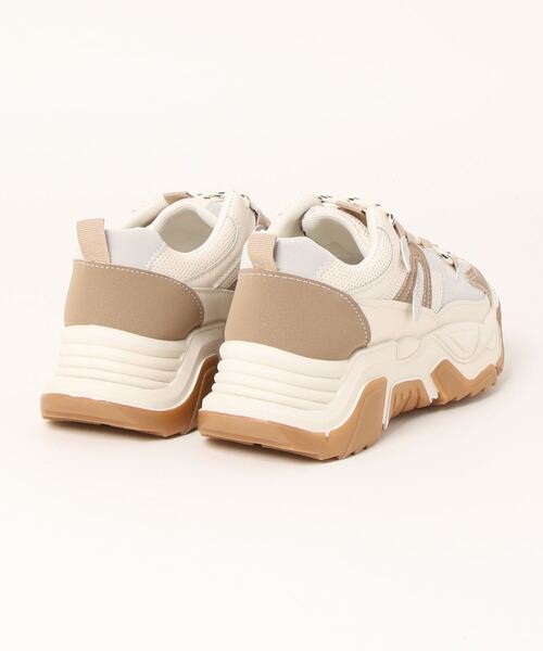 NOFALL（ノーフォール）の「配色ダッドスニーカー（スニーカー・レディース・ベージュ・L/S/LL/M）」の2枚目の写真