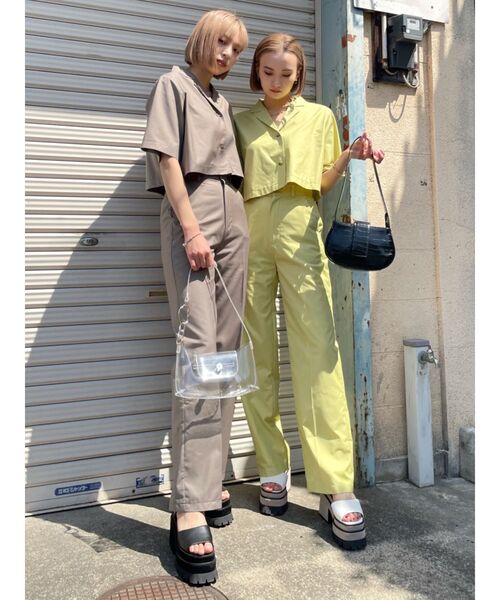 エモダ　ブラウスパンツセット 2WAYワイドカーゴパンツ[品番：MKSW0051496]｜EMODA（エモダ）の
