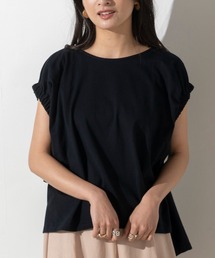 EUCLAID | 袖ギャザーリボンカットソー(Tシャツ/カットソー)