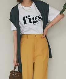 un dix cors | 大人カジュアルなロゴT figsフロッキーTシャツ(Tシャツ/カットソー)