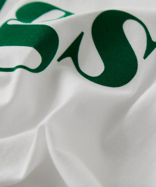 un dix cors(アンディコール)の「大人カジュアルなロゴT figsフロッキーTシャツ(Tシャツ/カットソー・レディース・ホワイト/チャコールグレー/オフホワイト・FREE)」の14枚目の写真