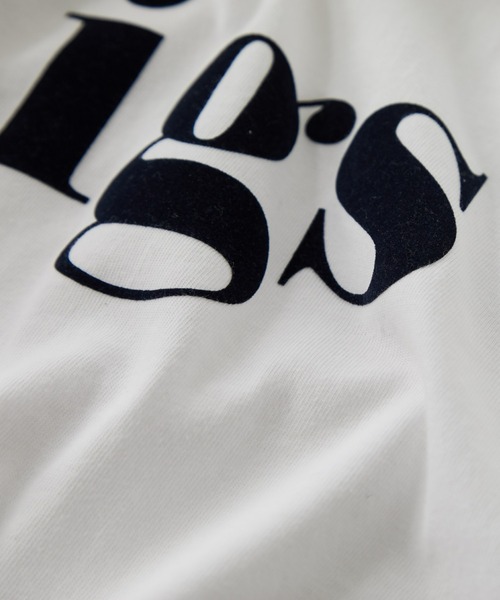 un dix cors(アンディコール)の「大人カジュアルなロゴT figsフロッキーTシャツ(Tシャツ/カットソー・レディース・ホワイト/チャコールグレー/オフホワイト・FREE)」の18枚目の写真