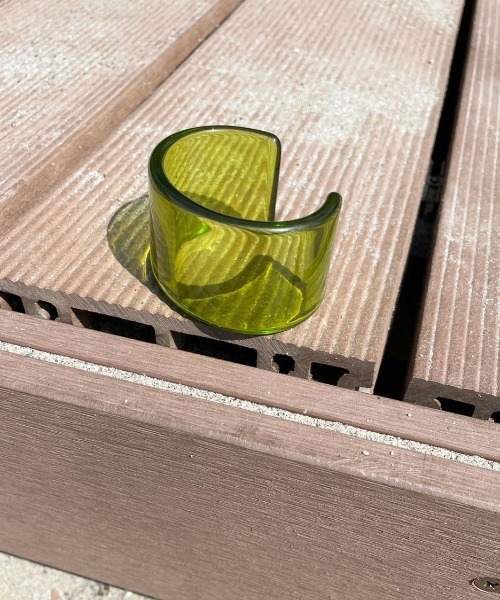 PairPair（ペアペア）の「クリアグリーンバングル（バングル/リストバンド・レディース・ライトグリーン・フリー）」の5枚目の写真