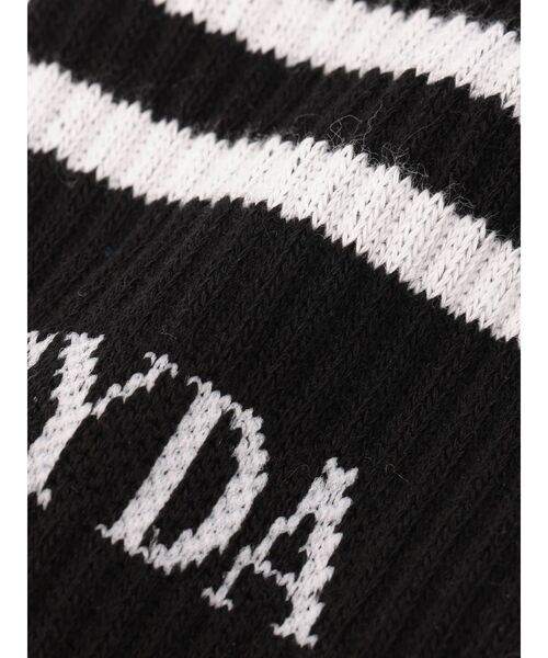 GYDA（ジェイダ）の「2ライン GYDAソックス（ソックス/靴下・レディース・ブラック/オフホワイト・FREE）」の9枚目の写真