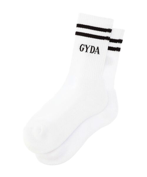 GYDA（ジェイダ）の「2ライン GYDAソックス（ソックス/靴下・レディース・ブラック/オフホワイト・FREE）」の10枚目の写真