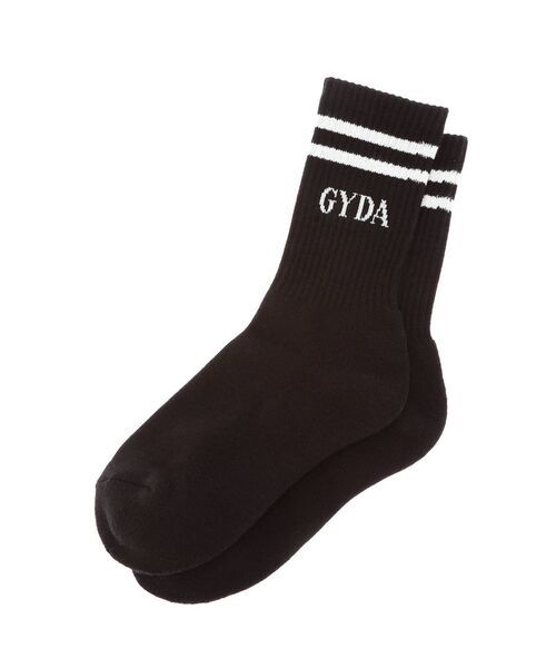 GYDA（ジェイダ）の「2ライン GYDAソックス（ソックス/靴下・レディース・ブラック/オフホワイト・FREE）」の11枚目の写真