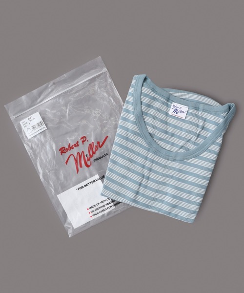 MILLER(ミラー)の「Robert P.Miller パネルリブ タンクトップ RPM(タンクトップ・レディース・グレー系その他/ブラウン系その他/ブルー系その他/ブルー系その他2/ホワイト×ネイビー/ブルー系その他3・FREE)」の1枚目の写真