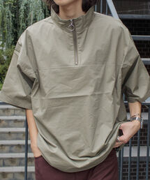 GLOSTER | 【GLOSTER/グロスター】ブロードクロス ハーフジッププルオーバー(シャツ/ブラウス)