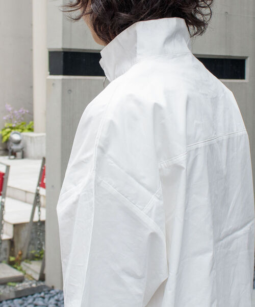 GLOSTER（グロスター）の「【GLOSTER/グロスター】ブロードクロス ハーフジッププルオーバー（シャツ/ブラウス・メンズ・ブラック/ベージュ/オフホワイト・S/M/L）」の7枚目の写真