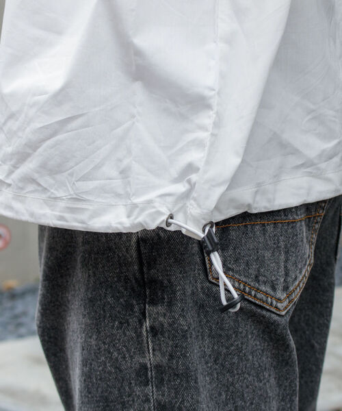 GLOSTER（グロスター）の「【GLOSTER/グロスター】ブロードクロス ハーフジッププルオーバー（シャツ/ブラウス・メンズ・ブラック/ベージュ/オフホワイト・S/M/L）」の10枚目の写真