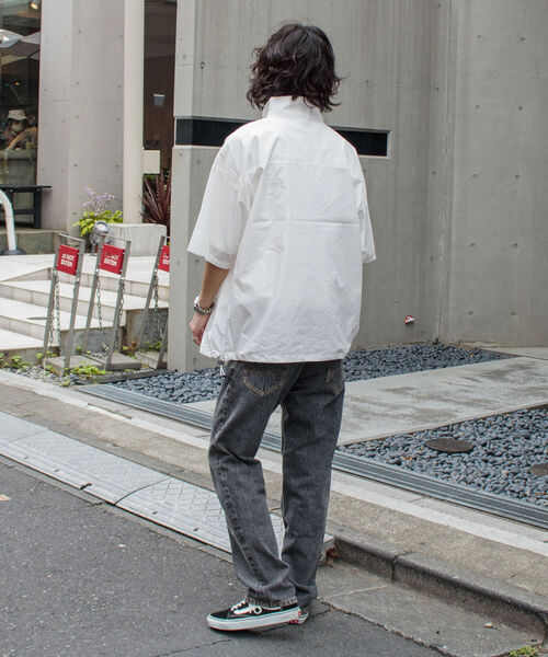 GLOSTER（グロスター）の「【GLOSTER/グロスター】ブロードクロス ハーフジッププルオーバー（シャツ/ブラウス・メンズ・ブラック/ベージュ/オフホワイト・S/M/L）」の13枚目の写真