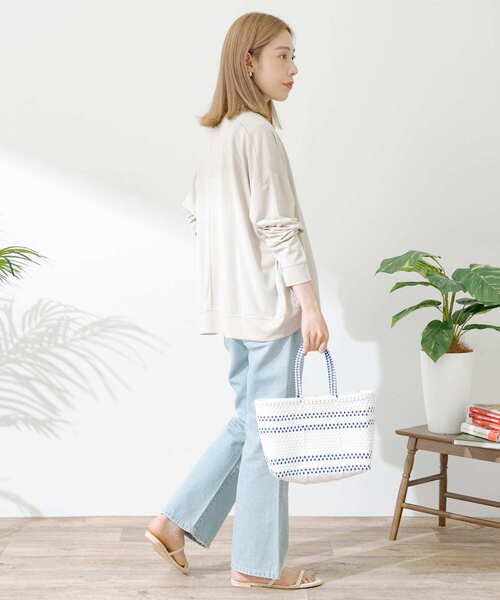 URBAN RESEARCH Sonny Label（アーバンリサーチサニーレーベル）の「UVカット・クールタッチカットカーディガン（Tシャツ/カットソー・レディース・グレー系その他/イエロー系その他/ネイビー・FREE）」の9枚目の写真