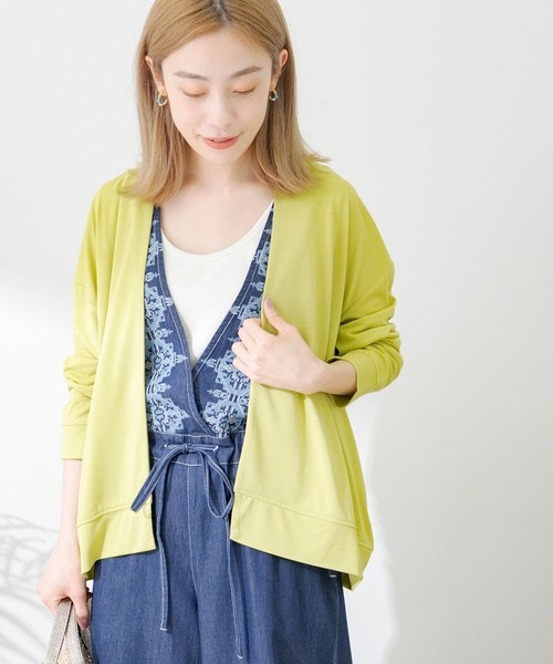 URBAN RESEARCH Sonny Label（アーバンリサーチサニーレーベル）の「UVカット・クールタッチカットカーディガン（Tシャツ/カットソー・レディース・グレー系その他/イエロー系その他/ネイビー・FREE）」の11枚目の写真