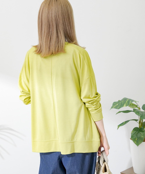 URBAN RESEARCH Sonny Label（アーバンリサーチサニーレーベル）の「UVカット・クールタッチカットカーディガン（Tシャツ/カットソー・レディース・グレー系その他/イエロー系その他/ネイビー・FREE）」の14枚目の写真