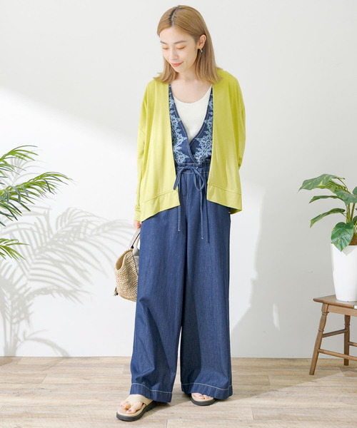 URBAN RESEARCH Sonny Label（アーバンリサーチサニーレーベル）の「UVカット・クールタッチカットカーディガン（Tシャツ/カットソー・レディース・グレー系その他/イエロー系その他/ネイビー・FREE）」の16枚目の写真